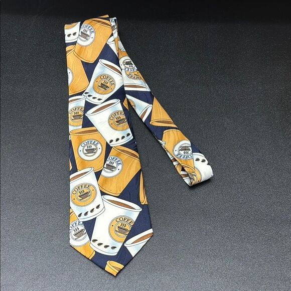 Keith Daniel’s Caffeine Explosion Coffee Tie - Picture 1 of 7